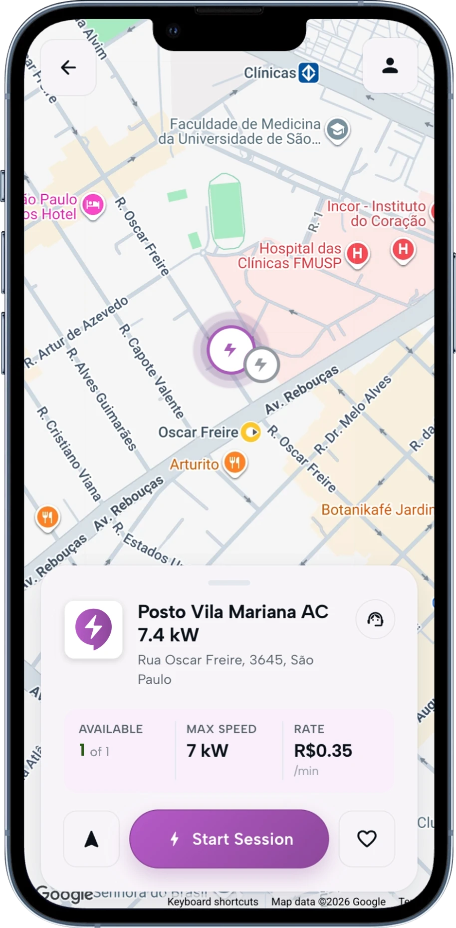 Íon's driver app